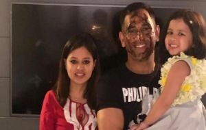 MS Dhoni And Daughter Ziva Shake their Leg in Birthday Celebrations