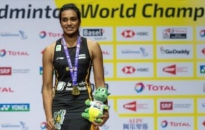 PV Sindhu returns home after BWF world championships triumph