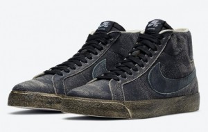 Nike SB Blazer Mid “Faded Black” DA1839-001 is available on March 13