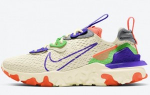 Nike React Vision Beige/Green-Purple-Coral 2021 New Arrival CI7523-104